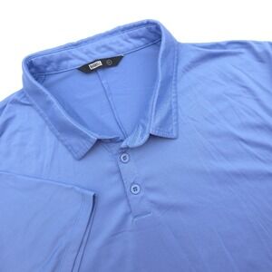 Barbell‎ Apparel Performance Polo Shirt Men's 3XL Blue Stretch Athletic Golf